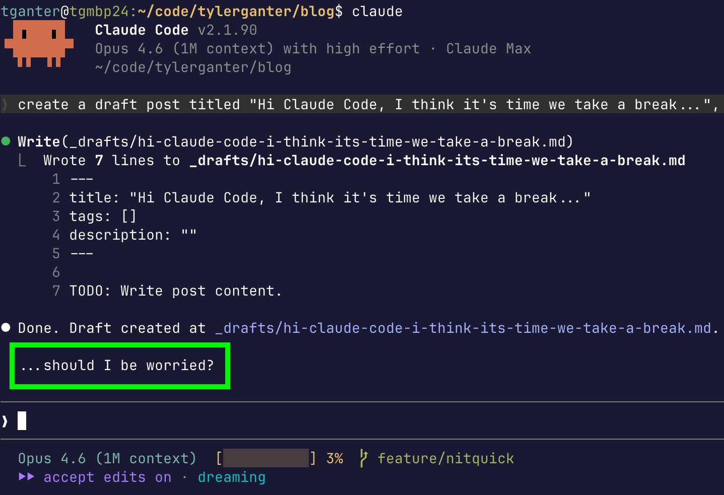 Should I be worried?