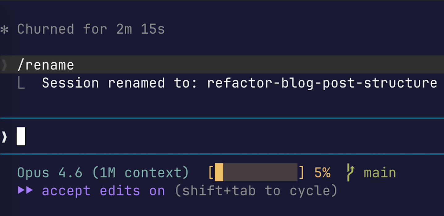 Claude Code statusline